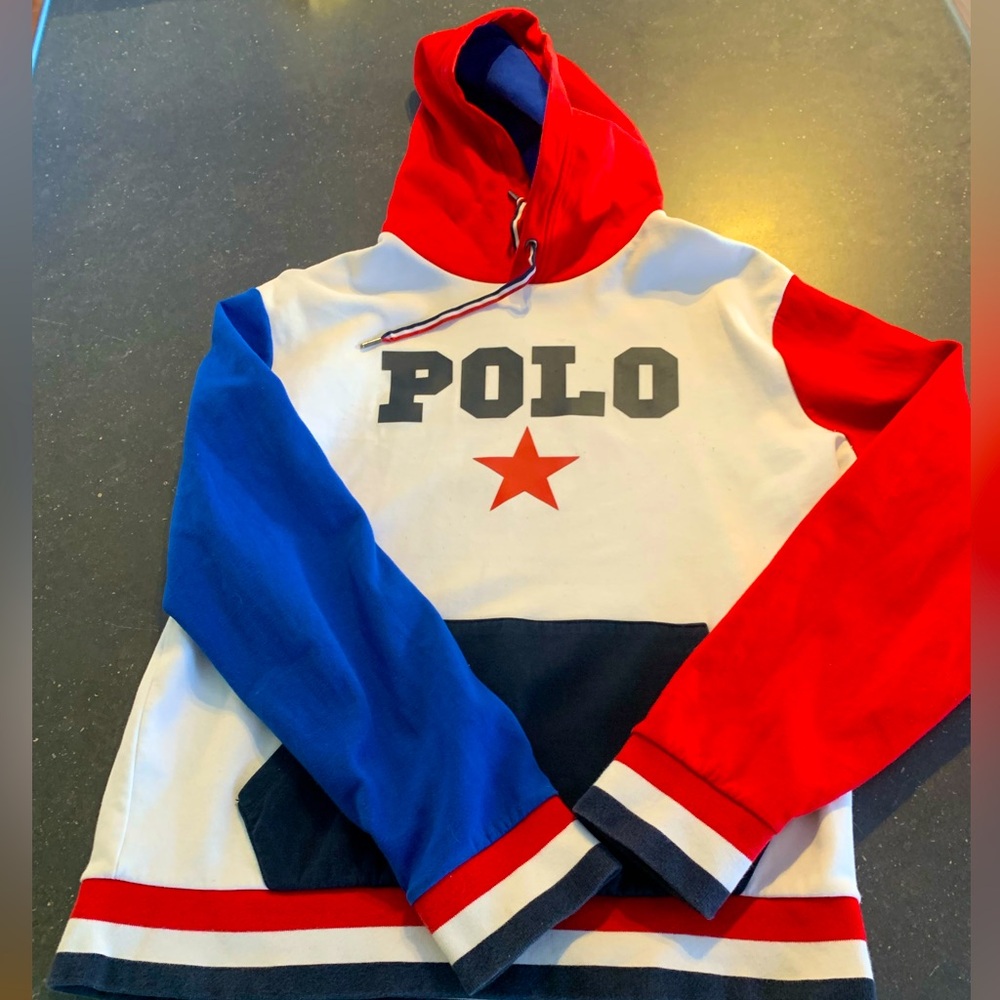 POLO Ralph Laurent RARE drawstring hoodie unique and stylish